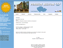 Tablet Screenshot of pensionmiltom.cz